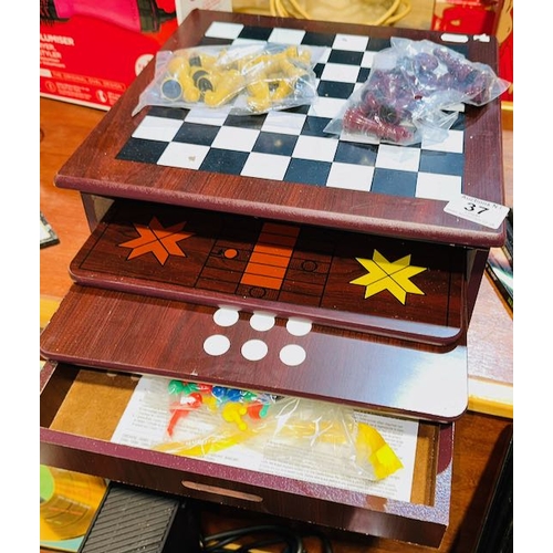 37 - Wooden Games Set