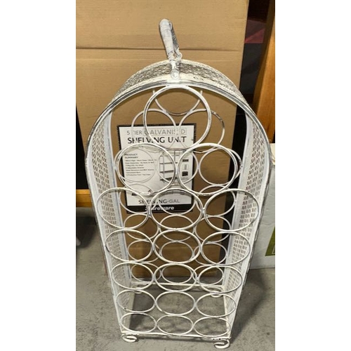 64 - Shabby Chic 18 Bottle Wine Rack