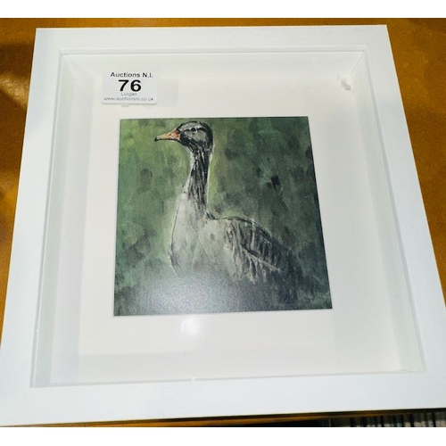 76 - Box Framed Con Campbell Print - Goose