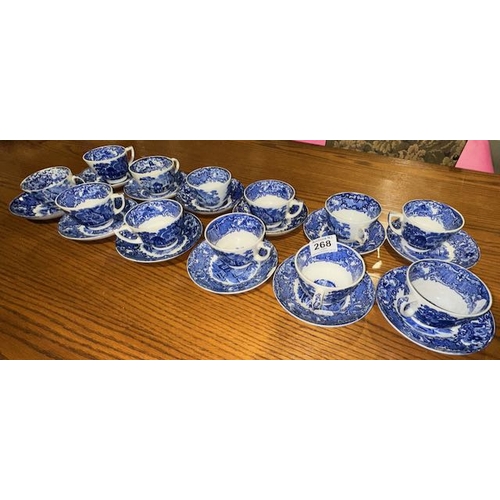 268 - 24pc Abbey Cups & Saucers