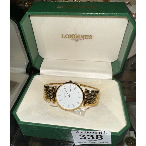 338 - Longines Watch in Case with Spare Links