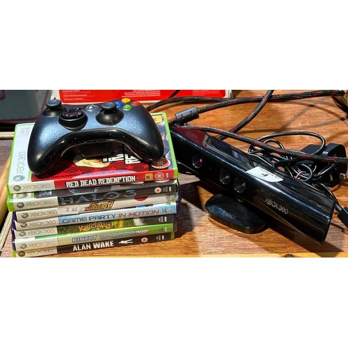 4 - Xbox Kinect , Controller & 7 Games