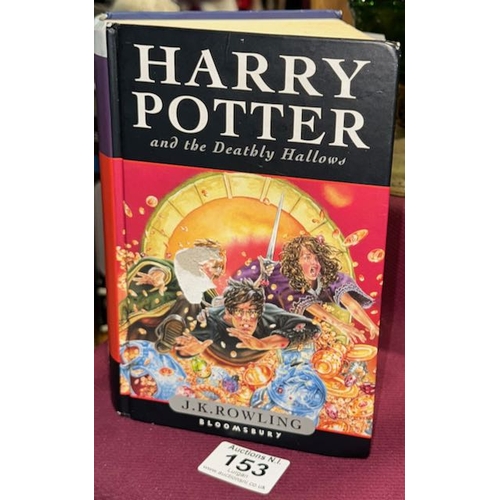 153 - Harry Potter & The Deathly Hallows First Edition Hardback