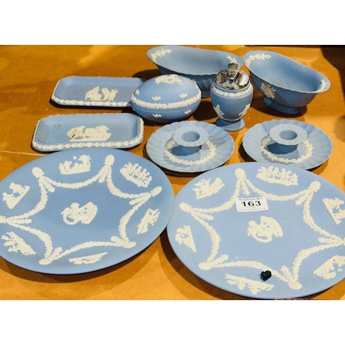 163 - Collection of Blue Wedgwood