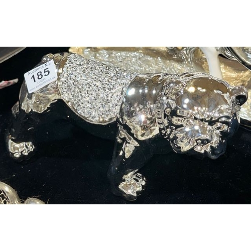 185 - Contemporary Crushed Crystal Detail British Bulldog