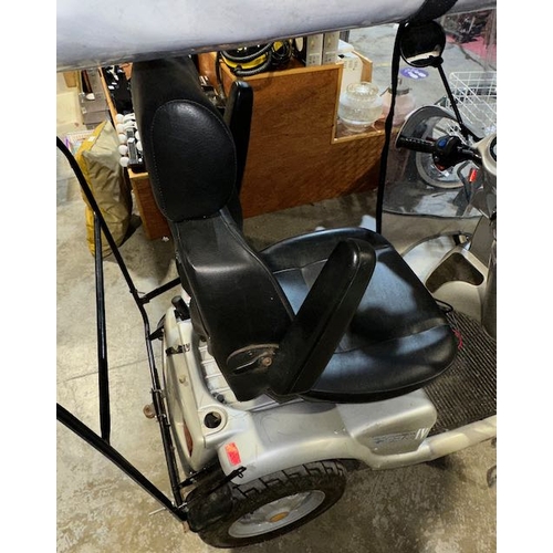 238 - Breeze IV Mobility Scooter with Rain Cover & Front Basket with 12/24v Draper Battery Charger (Not or... 