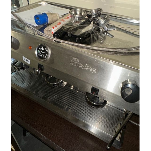 240 - Commerical Fracino Classic & Contempo 3 Expresso Coffee Machine RRP £3200 Approx - Working -Recently... 