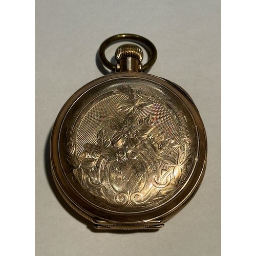 392 - Elgin Pocket Watch - Guaranteed to be Made of Two Plate of 10k Gold Over Fine Hard Metal