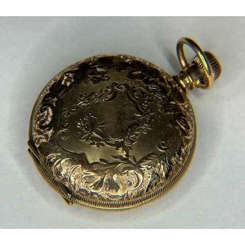 395 - Ornate Cased Elgin Pocket Watch