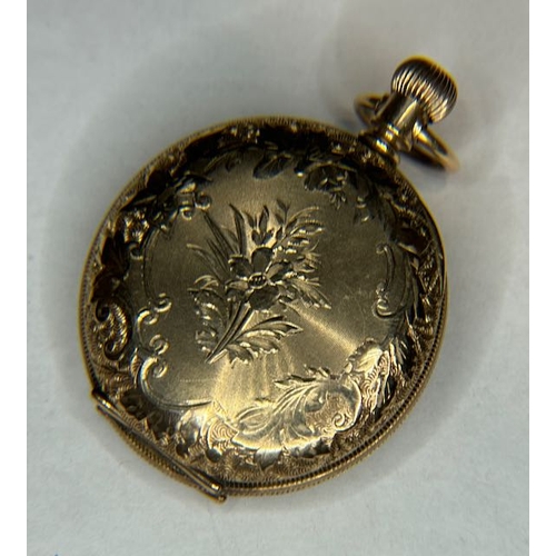 395 - Ornate Cased Elgin Pocket Watch