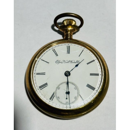 402 - Elgin Gold Plated Pocket Watch