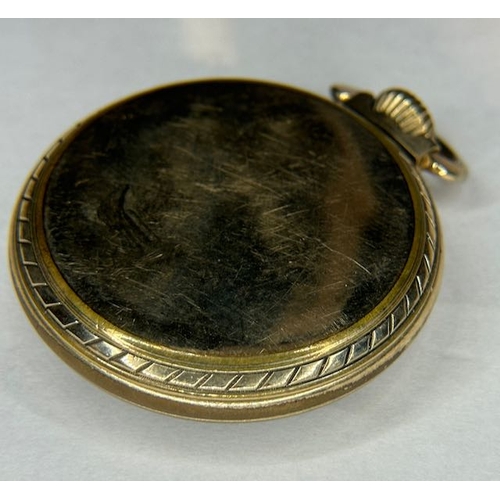 416 - Elgin Pocket Watch with Etched Detail to Case