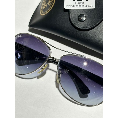 421 - Pair of Ray Ban Sunglasses in Case - Worn