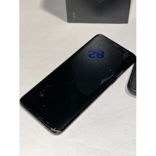 444 - Samsung S8 Phone - Boxed (Bottom of Screen Cracked - Doesn't Affect Phone in Any Way)