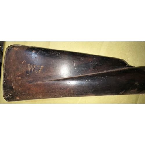 538 - Late 1700s Brown Bess Musket, Once with RUC - See Pics for Stamps & Condition