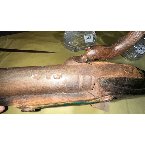 538 - Late 1700s Brown Bess Musket, Once with RUC - See Pics for Stamps & Condition