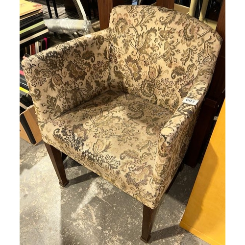 693 - Vintage Tub Chair For Reupholstering