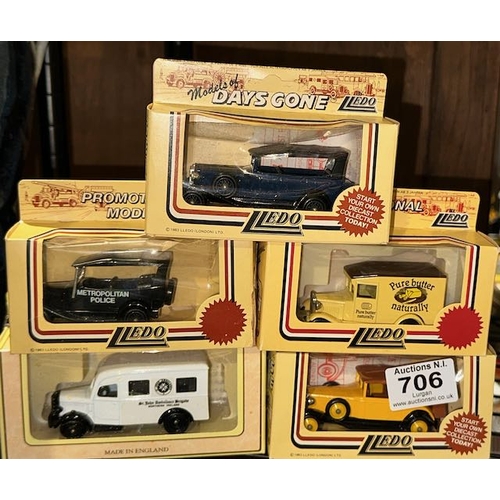 706 - 5 x Boxed Lledo Model Cars Incl Days Gone