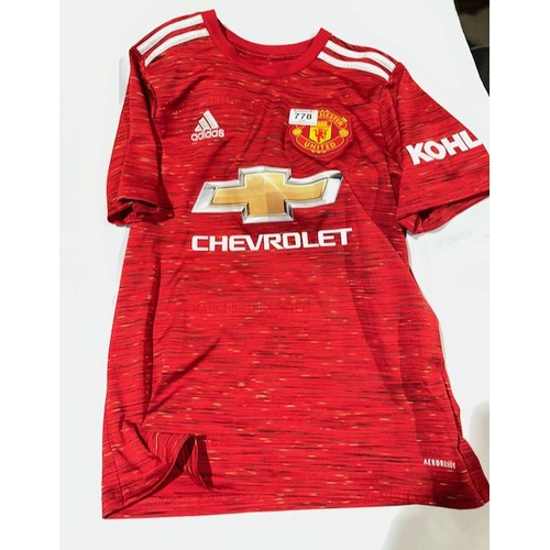 778 - Kids Man Utd Top  - Size 13-14yr