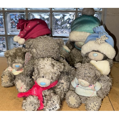 845 - Assortment Of Approx 7 x Collectable Me To You Bears - Various Styles/Sizes Incl BFF & Special Frien... 