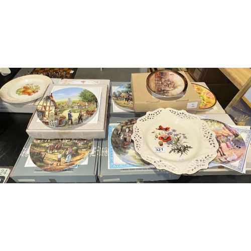 321 - 10 x Collectable Plates Incl Wedgwood & Royal Albert - 9 Boxed & Most Certs Present