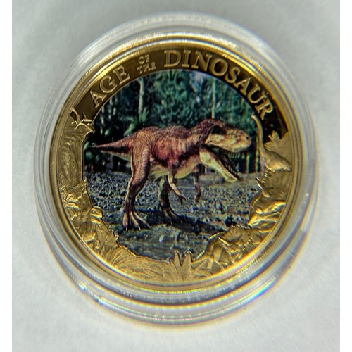 349 - Collectable Age of the Dinosaur Coin with UV Inscription