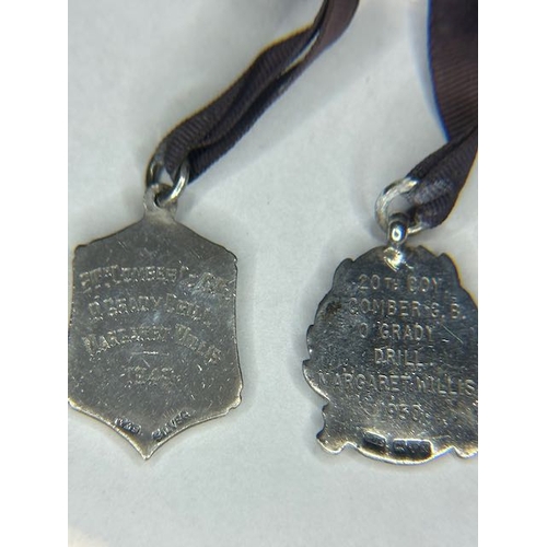 350 - Vintage Silver & Gold G.B Medal Presented 1950, + Silver G.B Medal Presented 1949 + Another