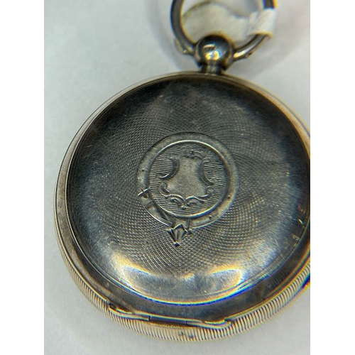 352 - The 'Express' English Lever J G Graves Sheffield Silver Pocket Watch