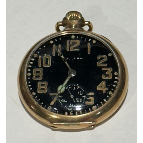 360 - Vintage Waltham Gold Plated Pocket Watch