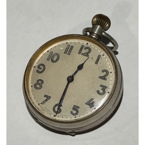 362 - Octo Non Magnetic Goliath Keyless Open Dial Pocket Watch