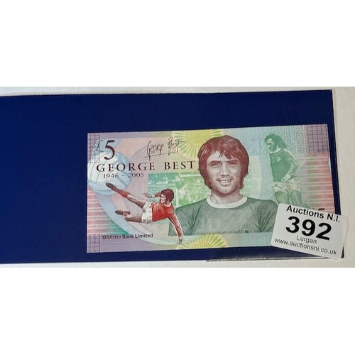 392 - George Best £5 Note in Wallet