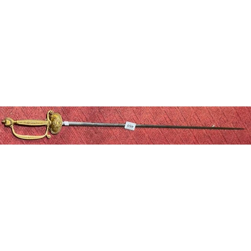 460 - Ornate Handled Court Sword c1900