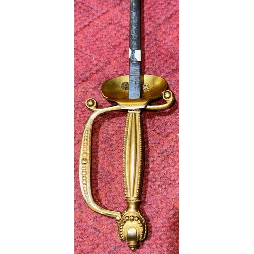 460 - Ornate Handled Court Sword c1900