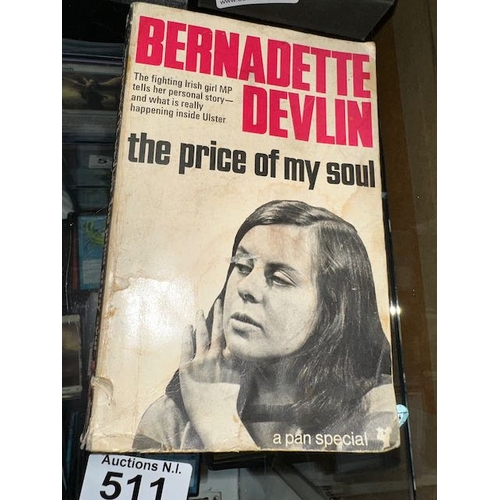 511 - Bernadette Devlin - The Price of My Soul Book