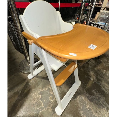 587 - Wooden High Chair