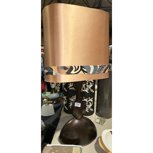 706 - Extra Large Table lamp With Gold Shade