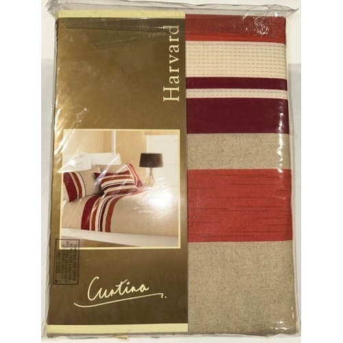 934 - Harvard Curtain King Size Duvet Set - Spice