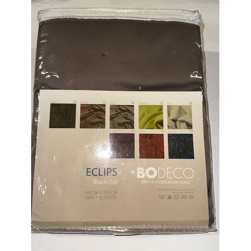 962 - Bodeco Eclips Black Out 140 x 270cm Curtains