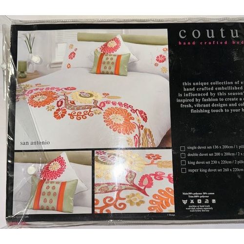 969 - Couture Hand Crafted Bedlinen King Duvet set