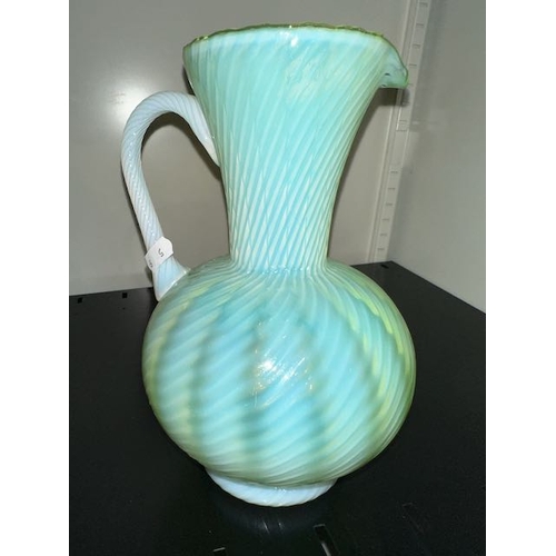 407 - Tall Uranium Glass Jug