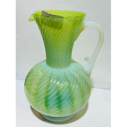 407 - Tall Uranium Glass Jug