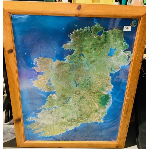 533 - Large Framed Ireland Poster