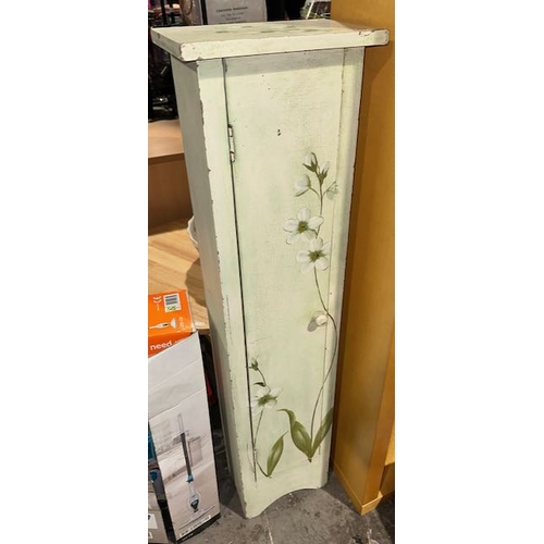 567 - Tall Hand Painted Storage Unit