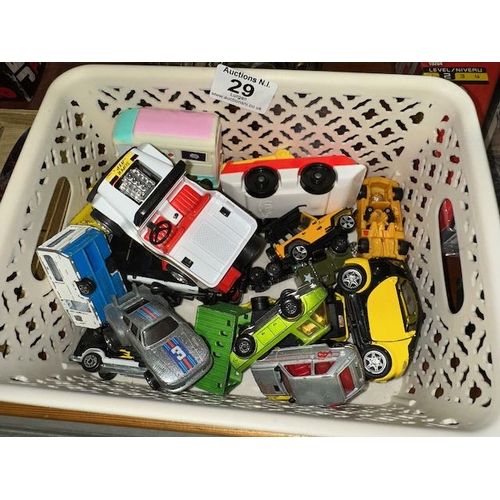 29 - Box Of Cars Incl Corgi Junior