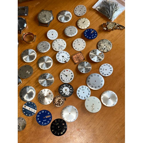 369 - Large Selection of Watch Parts Incl Faces/Cases etc