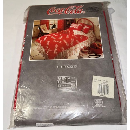 1141 - Coca Cola Single Duvet set RRP £27.90