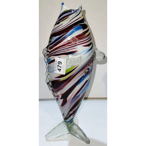 479 - Large Murano Glass Fish