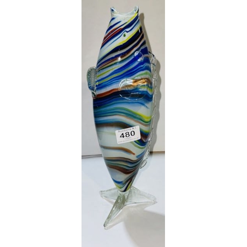 480 - Large Murano Glass Fish