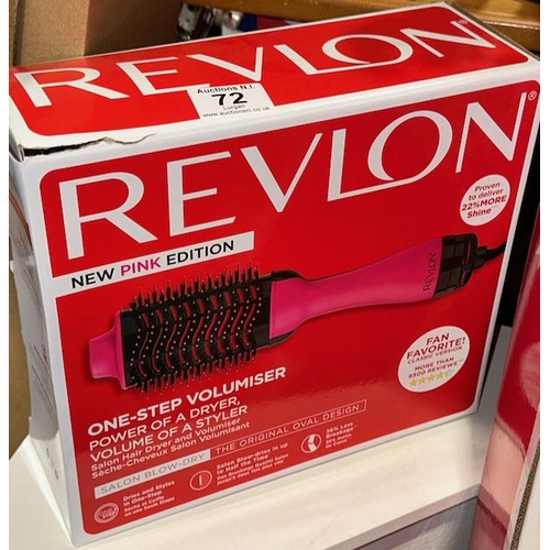 72 - Revlon One Step Volumiser Pink Edition - Box Sealed