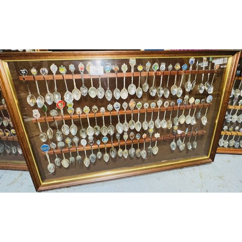 185 - 4x Full Opening Collectable Teaspoon Displays